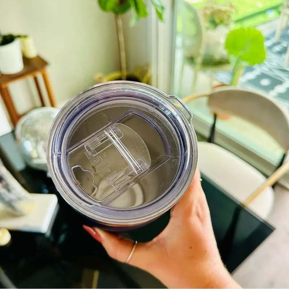 ZAK TARGET Navy Blue Silver Stainless Steel Insulated Travel Tumbler Coffee Mug